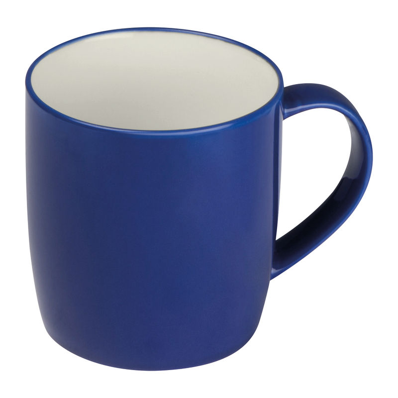 Porcelán bögre színes külsővel, 300 ml